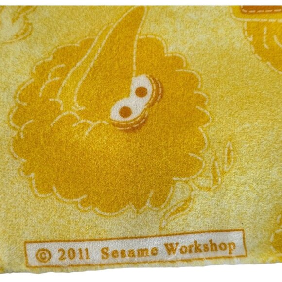 Vintage Sesame Street Fabric Flannel Big Bird Head Yellow 20 Inch One Half Yard - Picture 2 of 3